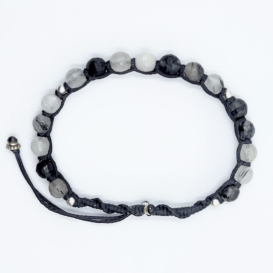 Tourmalinated Quartz Bracelet