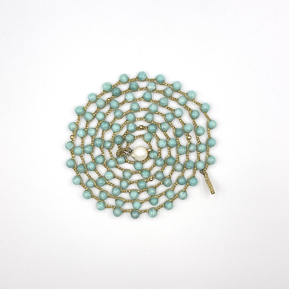 Amazonite Extra Long Spiral