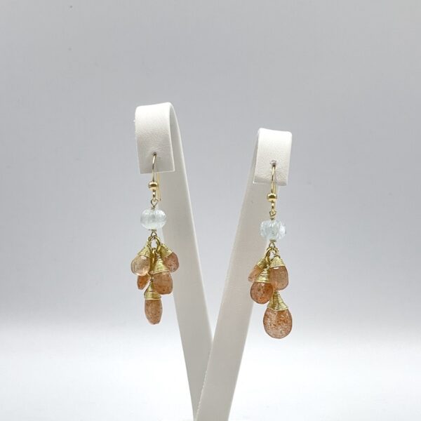 Sunstone Drops Earrings Medium