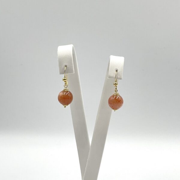 Sunstone Simple Earrings