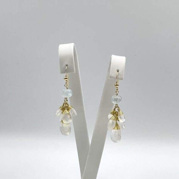 Moonstone Drops Earrings Medium