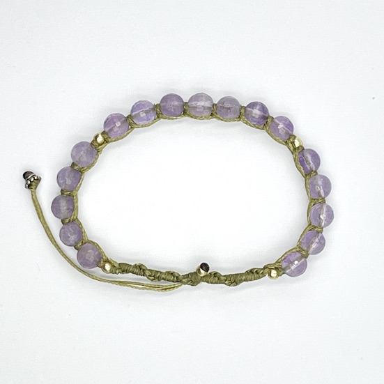 Chalcedony Purple Bracelet