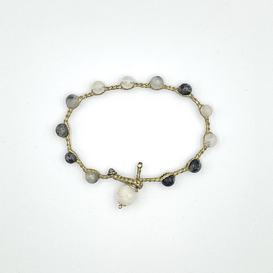 Tourmalinated Quartz Bracelet