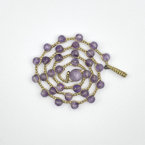 Chalcedony Purple Small Spiral