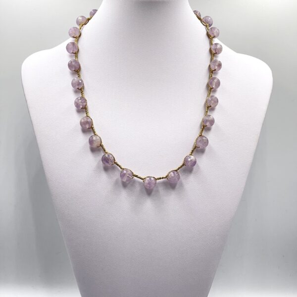 Chalcedony Purple Necklace