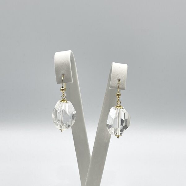 Clear Quartz Simple Earrings