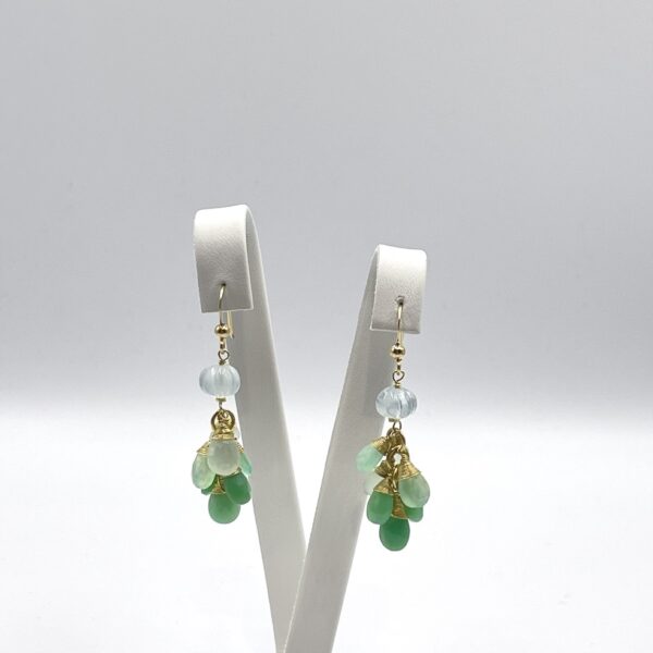 Chrysoprase Drops Earrings Medium