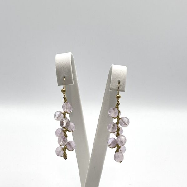 Chalcedony Purple Classic Earrings