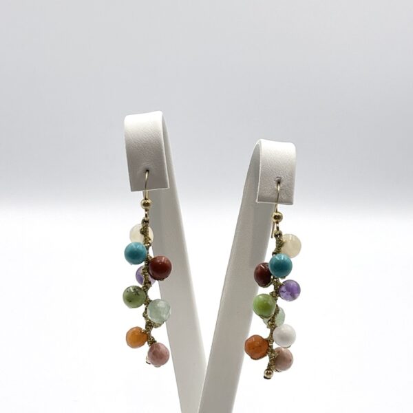 Mixed Gemstones Classic Earrings