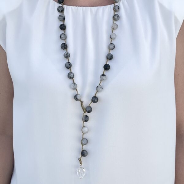 Tourmalinated Quartz Marie Necklace