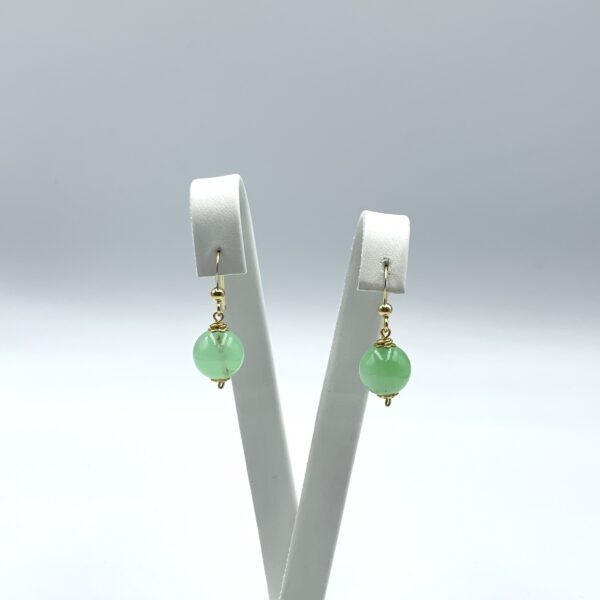 Chrysoprase Simple Earrings