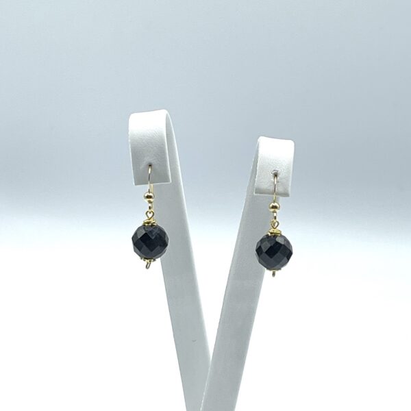 Black Tourmaline Simple Earrings