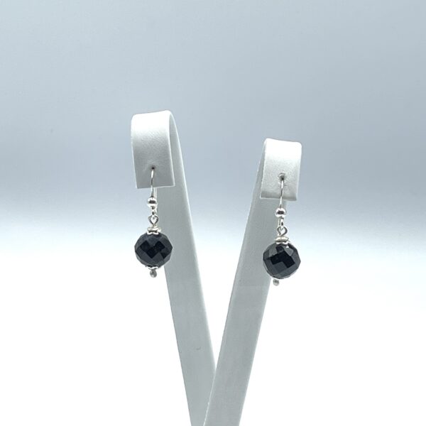 Black Tourmaline Simple Earrings