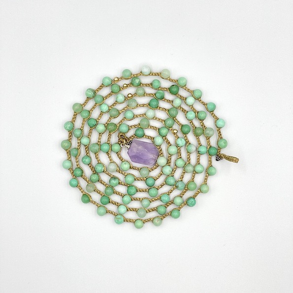 Chrysoprase Extra Long Spiral