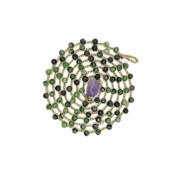Ruby Zoisite Extra Long Spiral